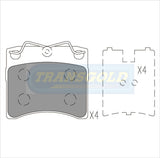 Brake Pads Front Fits Transporter T4 '92 On TG1290N - Transgold | Universal Auto Spares