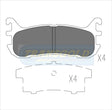 Brake Pads Rear Fits Ford Laser Liata, Mazda Astina, Protege TG1291N - Transgold | Universal Auto Spares