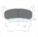 Brake Pads Rear Fits Ford Laser Liata, Mazda Astina, Protege TG1291N - Transgold | Universal Auto Spares