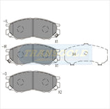 Brake Pads Front Fits Mitsubishi Express Walk-Thru Van, Starwagon 94 On TG1297N - Transgold | Universal Auto Spares