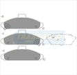 Brake Pads Front Fits Hyundai S Coupe '92-96 TG1298N - Transgold | Universal Auto Spares