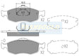 Brake Pads Front Fits Ford Mondeo 1995 On TG1299N - Transgold | Universal Auto Spares