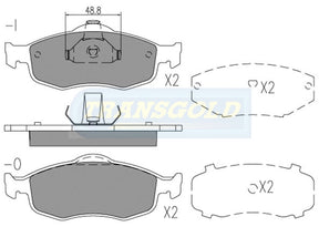 Brake Pads Front Fits Ford Mondeo 1995 On TG1299N - Transgold | Universal Auto Spares