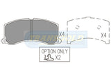 Brake Pads Front Fits Suzuki Baleno TG1304N - Transgold | Universal Auto Spares