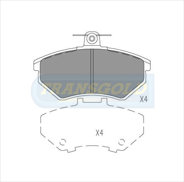 Brake Pads Front Fits Volkswagen Passat, Vento 1995 On TG1310N - Transgold | Universal Auto Spares
