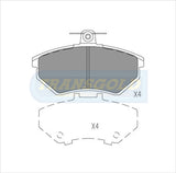 Brake Pads Front Fits Volkswagen Passat, Vento 1995 On TG1310N - Transgold | Universal Auto Spares