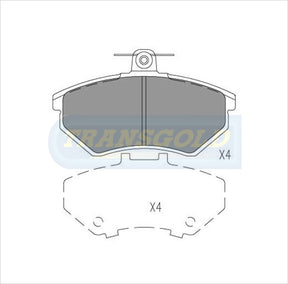Brake Pads Front Fits Volkswagen Passat, Vento 1995 On TG1310N - Transgold | Universal Auto Spares