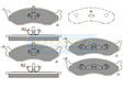 Brake Pads Front Fits Jeep Cherokee 94 TG1311N - Transgold | Universal Auto Spares