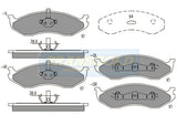 Brake Pads Front Fits Jeep Cherokee 94 TG1311N - Transgold | Universal Auto Spares