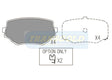 Brake Pads Front Fits Suzuki Vitara 2.0l, Grand Vitara 1995-On TG1312N - Transgold | Universal Auto Spares