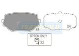 Brake Pads Front Fits Suzuki Vitara 2.0l, Grand Vitara 1995-On TG1312N - Transgold | Universal Auto Spares