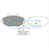 Brake Pads Front Fits Ford Transit Van (LWB) 2.0, 2.5 6/94 (GRP 3) TG1317N - Transgold | Universal Auto Spares