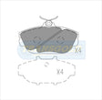 Brake Pads Rear Fits Ford Taurus 96 On TG1319N - Transgold | Universal Auto Spares
