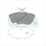 Brake Pads Rear Fits Ford Taurus 96 On TG1319N - Transgold | Universal Auto Spares