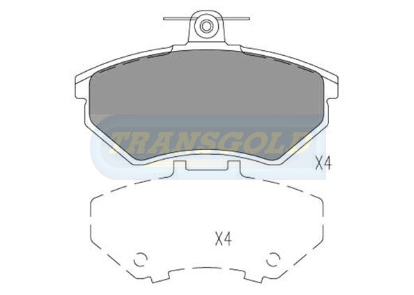 Brake Pads Front Fits Audi, Seat, Volkswagen Golf '95 On TG1325 - Transgold | Universal Auto Spares