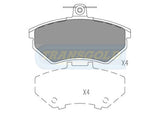 Brake Pads Front Fits Audi, Seat, Volkswagen Golf '95 On TG1325 - Transgold | Universal Auto Spares