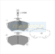 Brake Pads Front Fits Volkswagen Golf Gti Vr6 Oct 95-98 TG1327N - Transgold | Universal Auto Spares