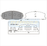 Brake Pads Front Fits Toyota Light Commercial -1996 On TG1328N - Transgold | Universal Auto Spares