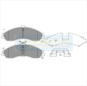 Brake Pads Front Fits VT Commodore TG1331N - Transgold | Universal Auto Spares