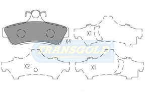 Brake Pads Fits Holden Commodore Vt R (Grp 3) TG1332N - Transgold | Universal Auto Spares