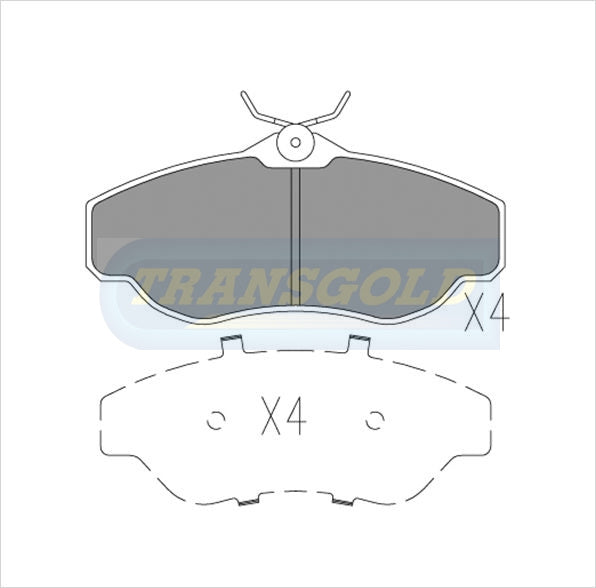 Brake Pads Front Fits Range Rover 95-On TG1336N - Transgold