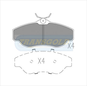 Brake Pads Front Fits Range Rover 95-On TG1336N - Transgold | Universal Auto Spares