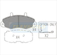 Brake Pads Front Fits Ford Transit VF '96 On TG1340N - Transgold | Universal Auto Spares