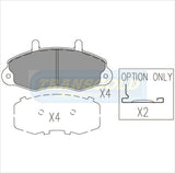 Brake Pads Front Fits Ford Transit VF '96 On TG1340N - Transgold | Universal Auto Spares