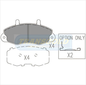 Brake Pads Front Fits Ford Transit VF '96 On TG1340N - Transgold | Universal Auto Spares