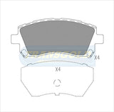 Brake Pads Front Fits Subaru Impreza Wrx, Forester TG1342N - Transgold | Universal Auto Spares