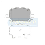 Brake Pads Front Fits Toyota Camry Mcv20 V6 97-, Lexus 92-97 TG1345N - Transgold | Universal Auto Spares