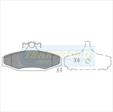 Brake Pads Rear Fits Holden Special Vehicle Most Models TG1345N - Transgold | Universal Auto Spares