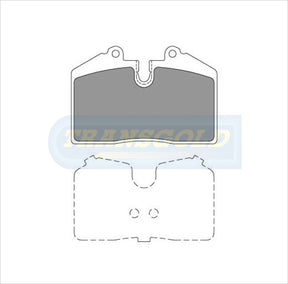 Brake Pads Rear Fits Holden Monaro, Hsv 2001-On TG1356N - Transgold | Universal Auto Spares