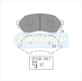 Brake Pads Front Fits Ford Laser Kn 1.6 3/99-, Mazda 323 Protege Bj 1.6 TG1358 - Transgold | Universal Auto Spares