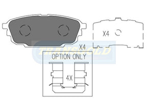 Brake Pads Rear Fits Ford Laser Kn 1.8 3/99 On, Mazda 323, Astina Bj 1.8 TG1359N - Transgold | Universal Auto Spares