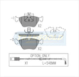 Brake Pads Front Fits BMW 3301,330ci Sept 2000 On, 5231 '96-00, 5351 '96 On TG1364N - Transgold | Universal Auto Spares