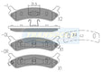 Brake Pads Rear Fits Hyundai Sonata 92 0n TG1369N - Transgold | Universal Auto Spares
