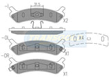 Brake Pads Rear Fits Hyundai Sonata 92 0n TG1369N - Transgold | Universal Auto Spares
