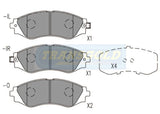 Brake Pads Front Fits Daewoo Leganza '97 On, Tacuma 2000 On TG1370N - Transgold | Universal Auto Spares