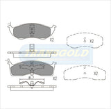 Brake Pads Front Fits Chrysler Neon, Voyager '96 On TG1374N - Transgold | Universal Auto Spares