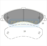 Brake Pads Front Fits Ford Falcon AU TG1375 - Transgold | Universal Auto Spares