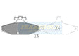 Brake Pads Rear Fits Ford Falcon AU TG1376G - Transgold | Universal Auto Spares