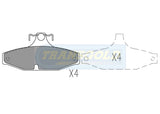 Brake Pads Rear Fits Ford Falcon AU TG1376G - Transgold | Universal Auto Spares