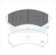 Brake Pads Front Fits Mitsubishi Pajero 2.8, 3.5 Wagon 2000 On TG1388N - Transgold | Universal Auto Spares