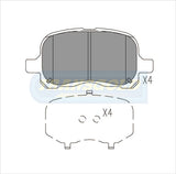 Brake Pads Front Fits Corolla Ae111, Ae115 1999 On TG1392N - Transgold | Universal Auto Spares