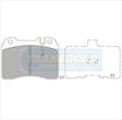 Brake Pads Front Fits Mercedes Benz E320,sclass,e420,e300,e280 TG13394N - Transgold | Universal Auto Spares