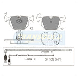 Brake Pads Rear Fits BMW 330I E46 2000-On, 740il E38 95-99,750il E38 96-On TG1397N - Transgold | Universal Auto Spares