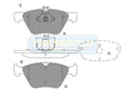 Brake Pads Front Fits Mercedes E320,E420 1997-on,clk320,clk430 1998 On TG1403N - Transgold | Universal Auto Spares