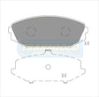 Brake Pads Front Fits Honda Odyssey V6 Wagon 1999 On TG1410 - Transgold | Universal Auto Spares