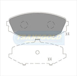 Brake Pads Front Fits Honda Odyssey V6 Wagon 1999 On TG1410 - Transgold | Universal Auto Spares